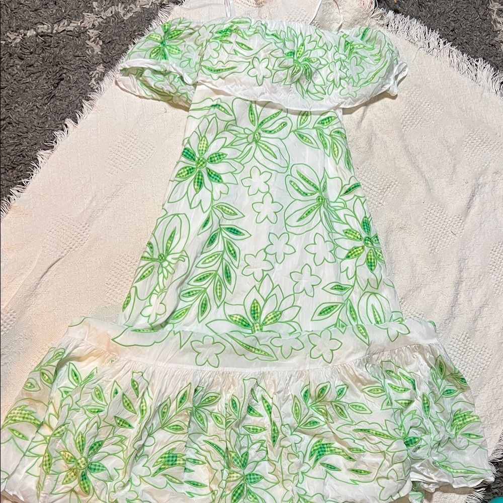 Lilly Pulitzer Quinlee Embroidered Maxi Dress Size 12